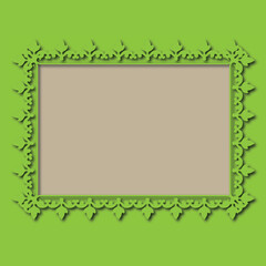 Frame, in the style of an ornament, Vector illustration eps 10, Art.