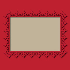Frame, in the style of an ornament, Vector illustration eps 10, Art.
