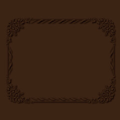 Frame, in the style of an ornament, Vector illustration eps 10, Art.