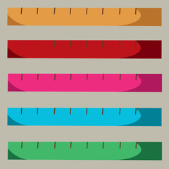 colored rulers