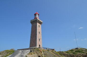 Fototapeta na wymiar Le phare du Cap Béar (Pyrénées Orientales - Occitanie - France)