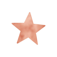 Copper Metallic Star