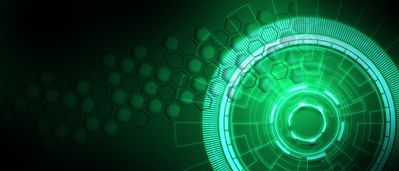green abstract background tech sci fi innovation pattern design
