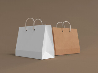 Paper shopping bag blank