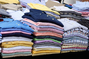 cotton shirts for sale in the fashion store