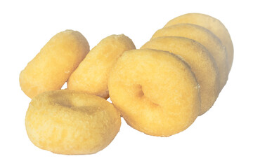 Close up of Small donuts have little sugar.