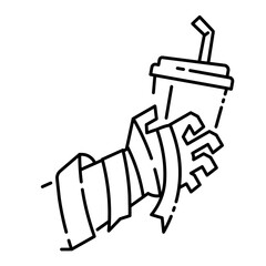 zombie hand barista icon