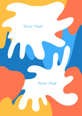 abstract background bright smudges dripping paint vector