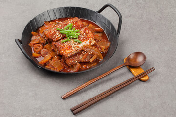 Cooking, food, braised hairtail, food ingredients, Korean food, Korean food, Korean food, hairtail, fish,요리, 음식,조림,갈치조림, 식재료, 한식, 한국음식 ,한국요리,갈치,생선,