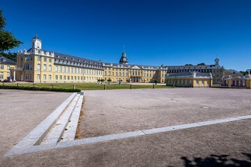 State Museum of Baden under blue sky in Karlsruhe, Germany
