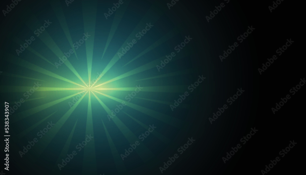 Canvas Prints blue background with glowing light effect design