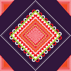 oriental ethnic geometry traditional seamless pattern design for background, carpet, wallpaper, clothing, wrap, batik, cloth, embroidery style vector illustration.