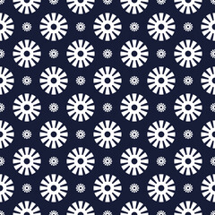 Geometric seamless pattern and minimal style.