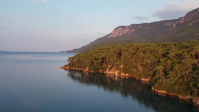Aerial view of Akyaka - Muğla Turkey