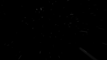 First person view or camera view in a snow storm or blizzard against wind, overlay for effect.