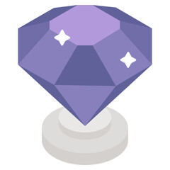Fototapeta premium An icon design of diamond 