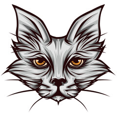 Fototapeta premium black cat face