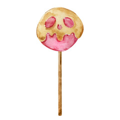 Watercolor Halloween spooky cake pops with icing