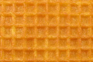 Background of waffle cookies close-up. waffles