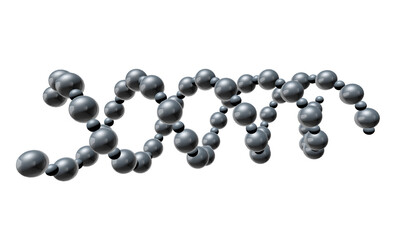 Atom Object Abstract Design Element 3D