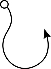 Hook icon vector in trendy on white background..eps