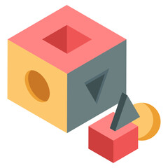       Maths shapes, geometric shapes icon