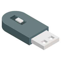 Premium download icon of usb