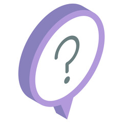 A unique design icon of faq
