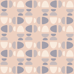 Fototapeta na wymiar Abstract rounded ornament for decorating any surfaces or things. Seamless pattern.