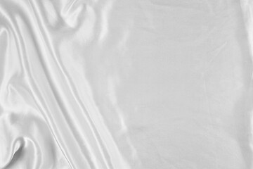 Obraz premium Elegant White Silk Background with Copy Space