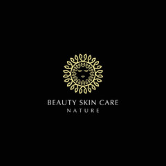 Beauty skin care logo icon vector image