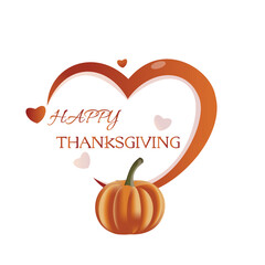 happy thanksgiving isolated on white background