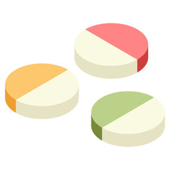 Modern design icon of pills