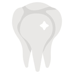 Modern design icon of healthy tooth