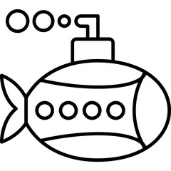 Obraz premium Submarine Icon