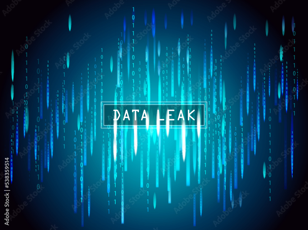 Wall mural Data Leak