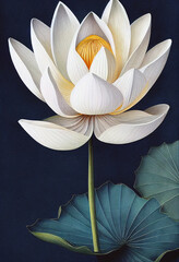 lotus aquarelle 02