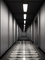 empty corridor in a building