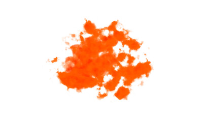 Watercolor orange png transparent background