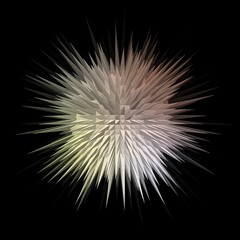 Obraz premium Sunburst wavy geometric background design. 