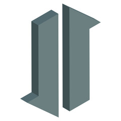 Opposite direction arrows icon