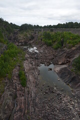 Fototapeta na wymiar Waterfall in Trolhattan, Sweden.
