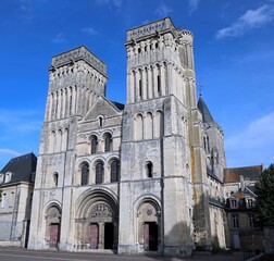 Fototapeta na wymiar Ancient Church called Abbey of women in CAEN in France