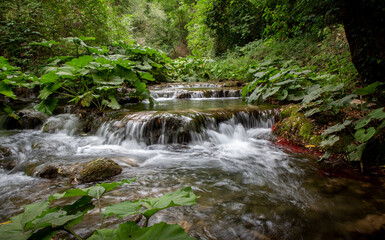 carpinone waterfall in molise italy with schioppo and carpino