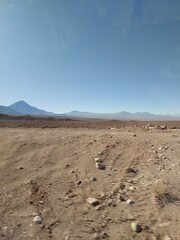 Atacama desert. Chile. Rocky desert. 