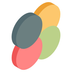 An isometric design, icon of circle chart