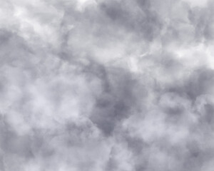 曇り空の雲のイラスト　背景