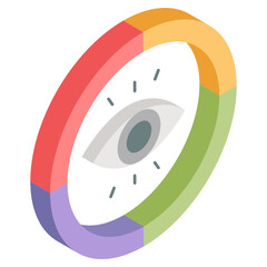 Editable design icon of data monitoring 