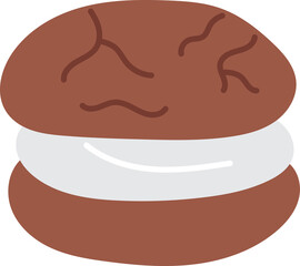 whoopie pie baked sweet bakery clipart