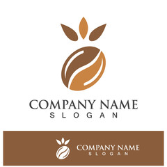 coffee bean icon drink logo images